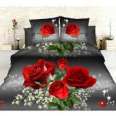 5D Bed Sheet Pillow Cotton Satin Bed Sheet 021