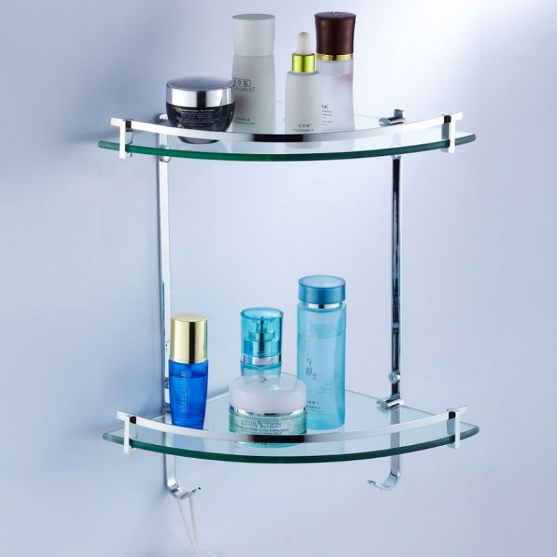 Double Layer Glass Shelf Corner Shelf in Pakistan in Pakistan