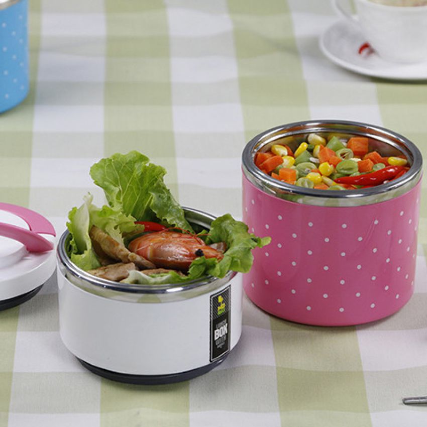 Homeo Double Layer Stainless Steel Lunch Box