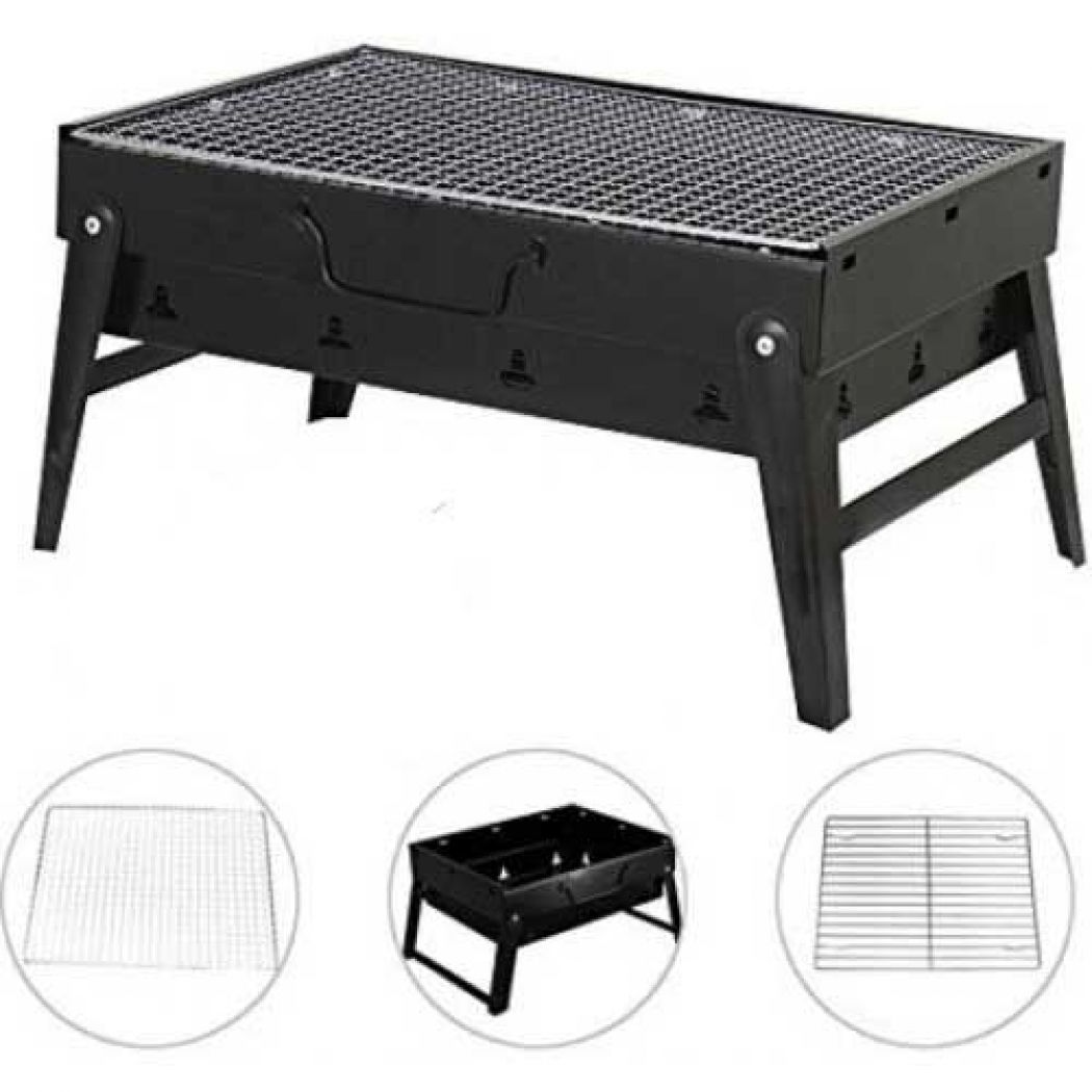 1 Portable Foldable BBQ Barbecue Charcoal Grill in Pakistan | Hitshop.pk