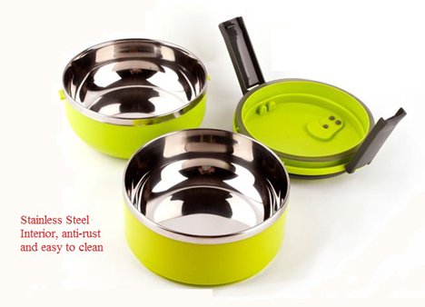 2 Layer Stainless Steel Lunch Box in Pakistan 2 Layer Stainless Steel Lunch Box in Pakistan
