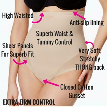 Woman Half Body Shaper Waist Slimming Control Brief Tummy
