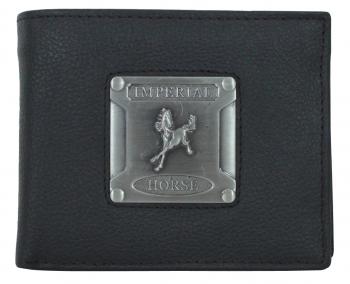New Imperial Horse Black Wallet