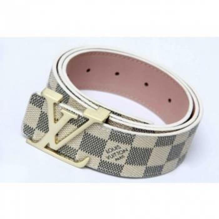 1 LOUIS VUITTON GOLD INITIAL BUCKLE WHITE BELT in Pakistan | mediakits.theygsgroup.com