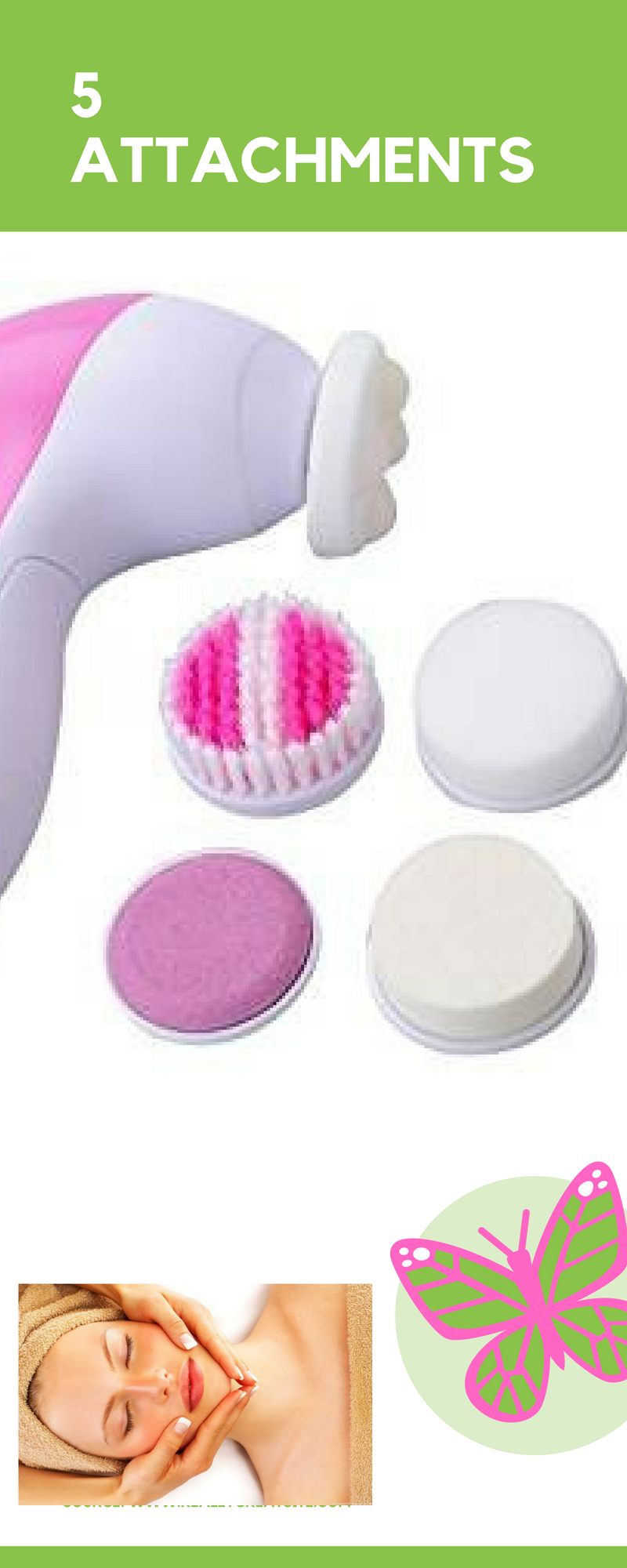 1 Beauty Care Face Massager 5 in 1 (Best Facial Massager) in Pakistan