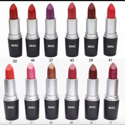 1 Pack Of 12 Mac Gorgeous Colors Lipsticks Set In Pakistan Hitshop Pk